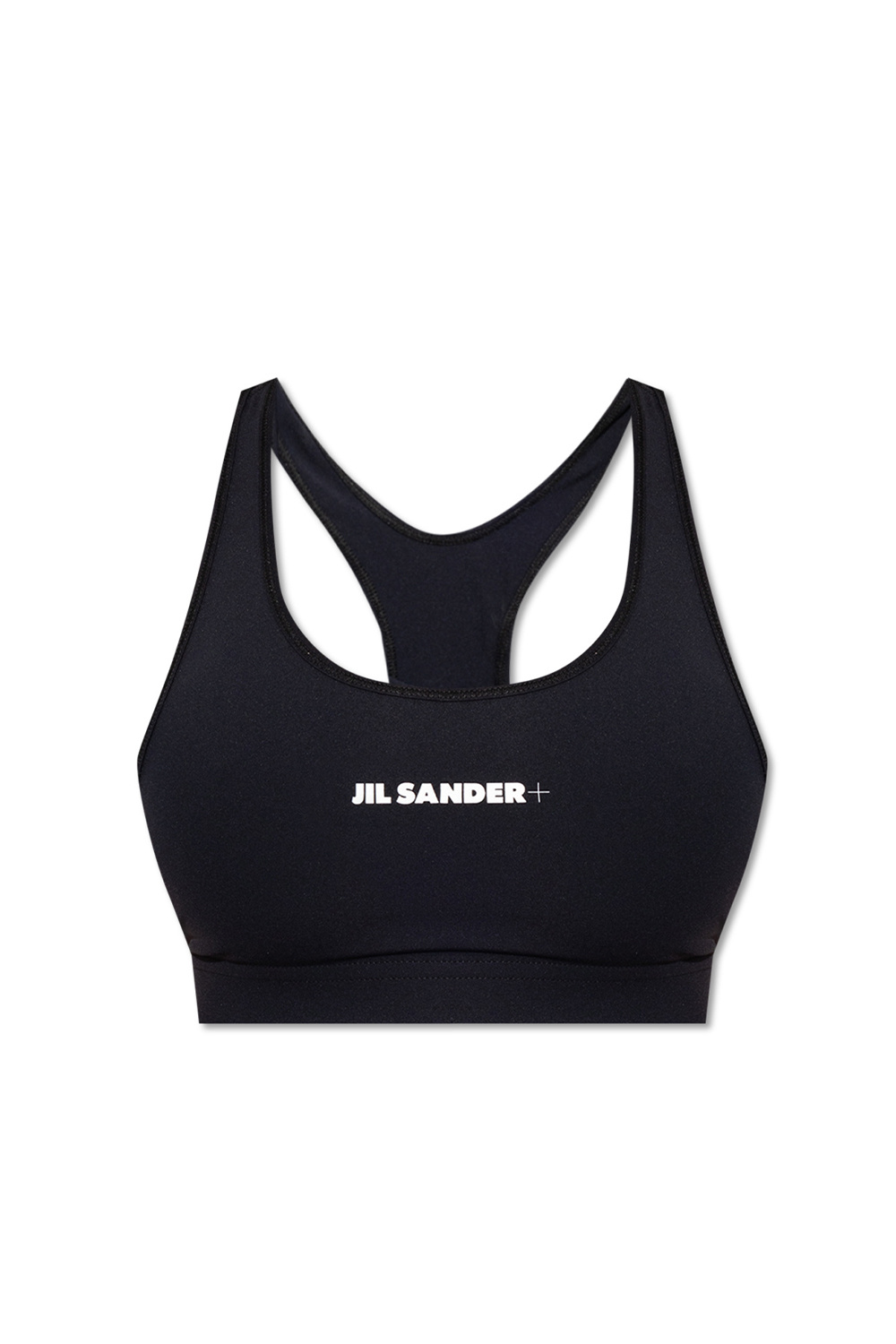 Jil Sander long-sleeve padded jacket - Black Sports bra with